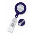 Round Solid Opaque Plastic Clip-on Badge Reel